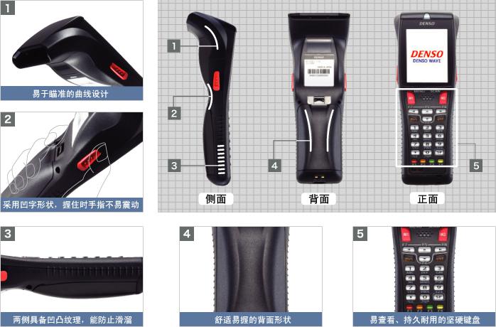 Denso BHT-800Q數據采集器 外形設計